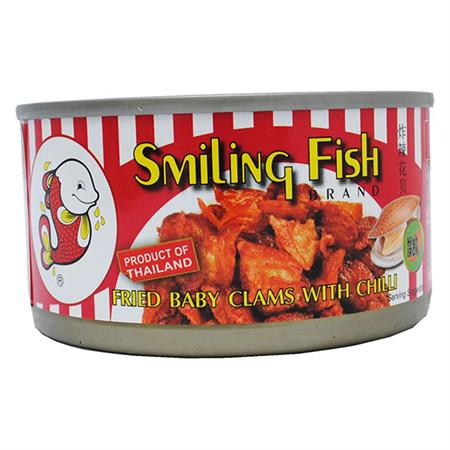 Smiling Fish Fried Baby Clams with Chili 70g