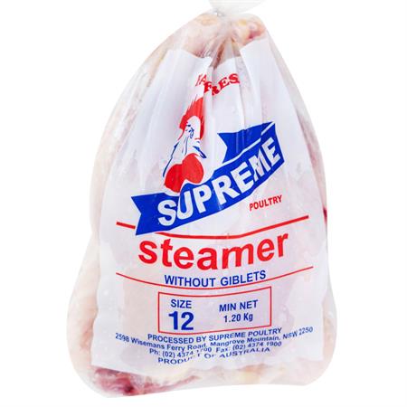 Steamer Chicken size 12