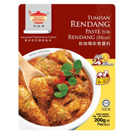 Tean's Gourmet Rendang Paste for Meat 200g