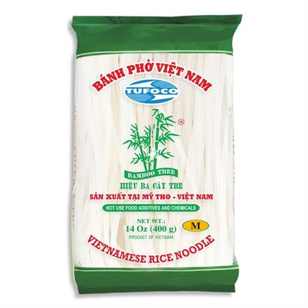 Tufoco Bamboo Tree Vietnamese Rice Noodles Banh Pho Medium 400g