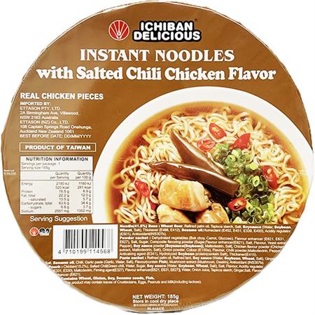 Wei Lih Ichiban Noodles Salted Chilli Chicken Flavour 185g