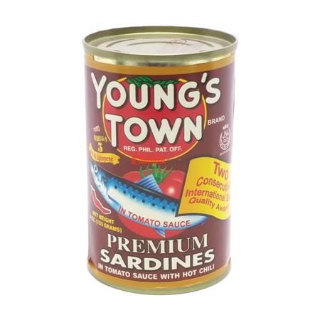 Young's Town Premium Sardines Spicy 155g